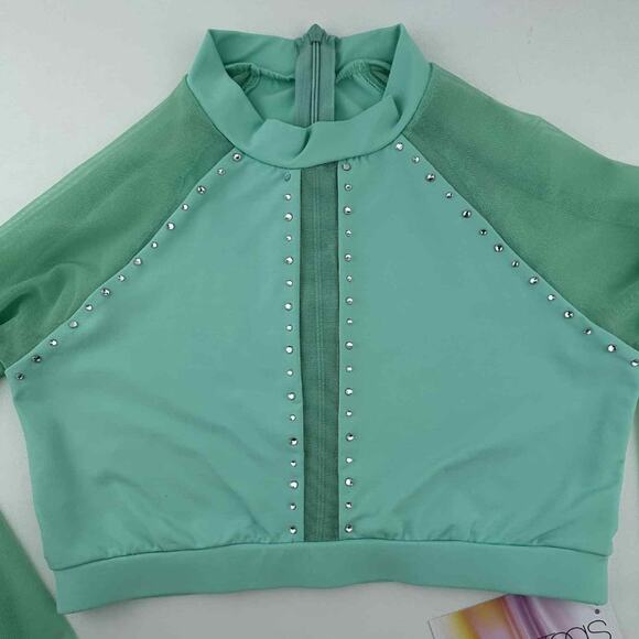 PRO CHEER DANCE AUDITION SET CUSTOM RHINESTONE NFL NBA - Picture 4 of 17